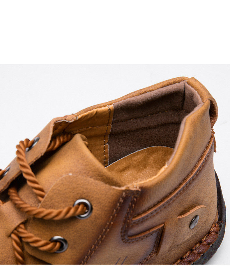 Men's Foreign Trade Business Men's Shoes Hand-Sewn