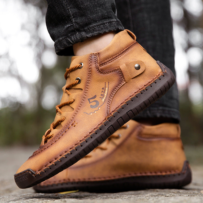 Men's Foreign Trade Business Men's Shoes Hand-Sewn