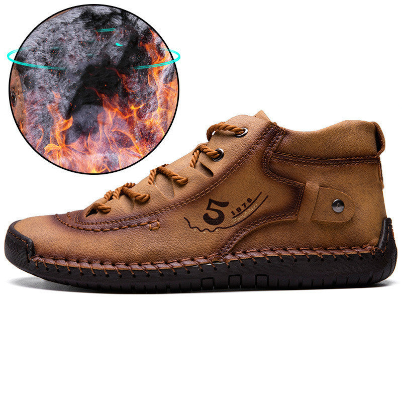 Men's Foreign Trade Business Men's Shoes Hand-Sewn