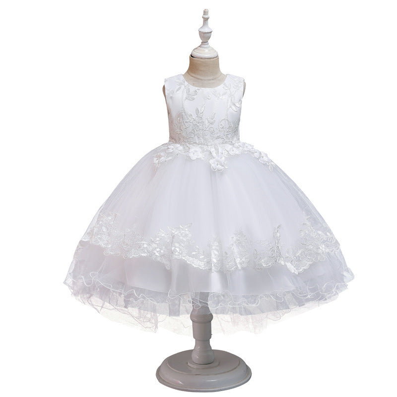 Children's Wedding Embroidered Dress Girls