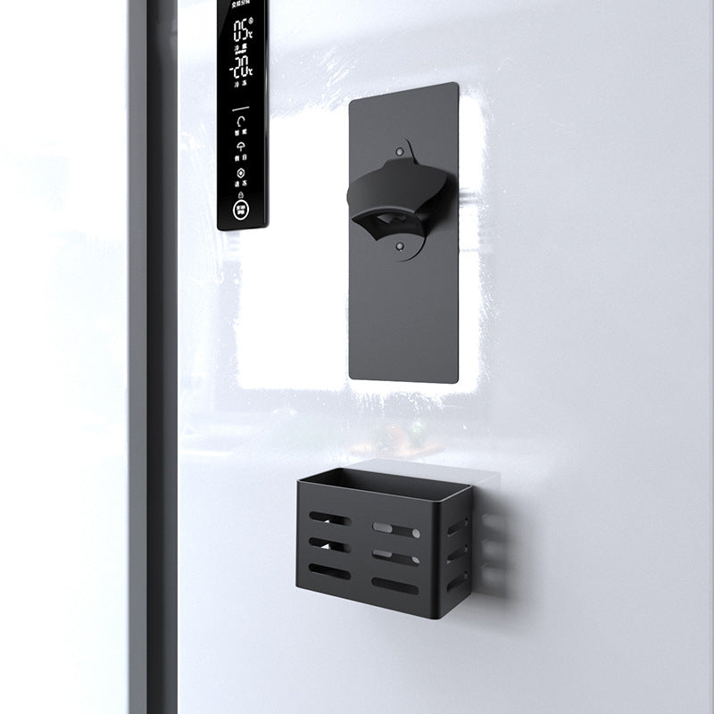 Wall-Mounted Beer Bottle Soda Opener Soft Magnet Refrigerator Magnet Bottle Opener