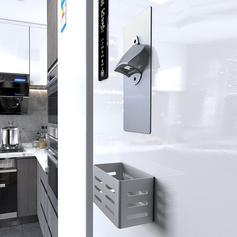 Wall-Mounted Beer Bottle Soda Opener Soft Magnet Refrigerator Magnet Bottle Opener