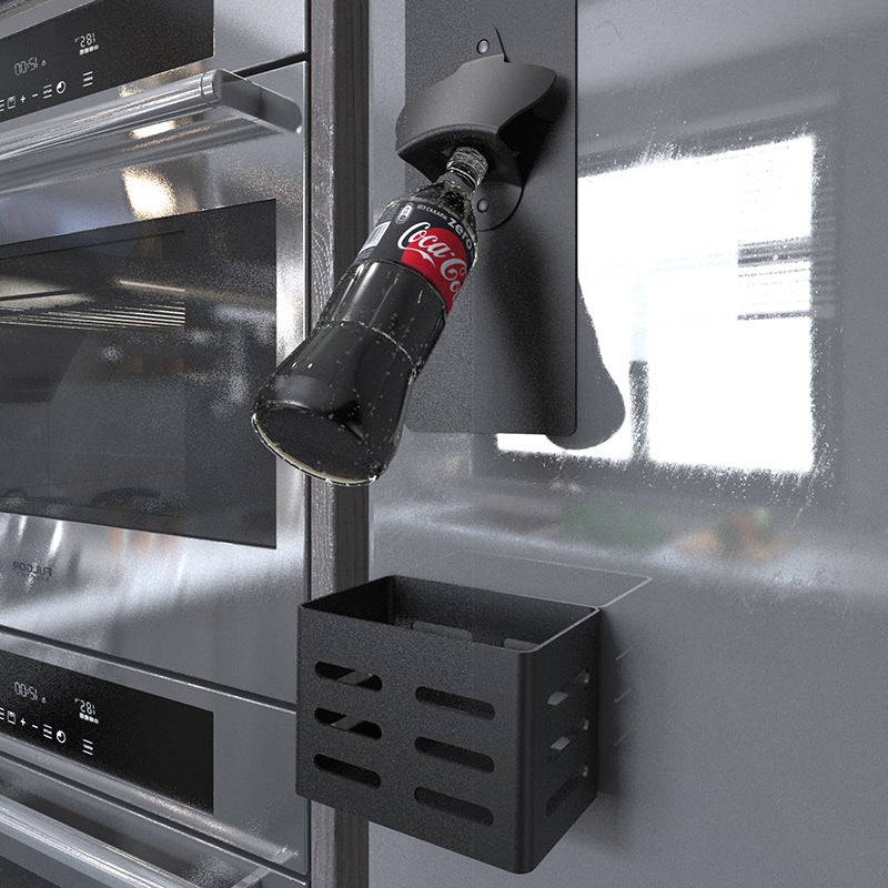 Wall-Mounted Beer Bottle Soda Opener Soft Magnet Refrigerator Magnet Bottle Opener