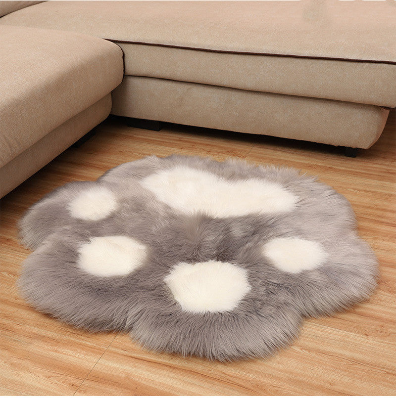 Faux Wool Bear Paw Carpet Bedroom Office