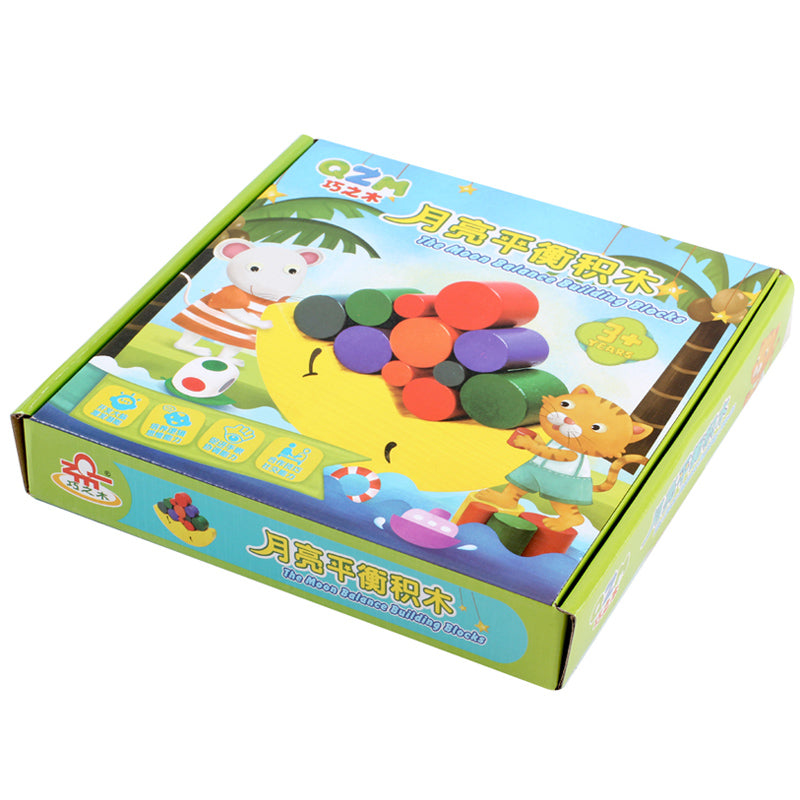 Moon Balance Building Block Jenga Wooden Toy