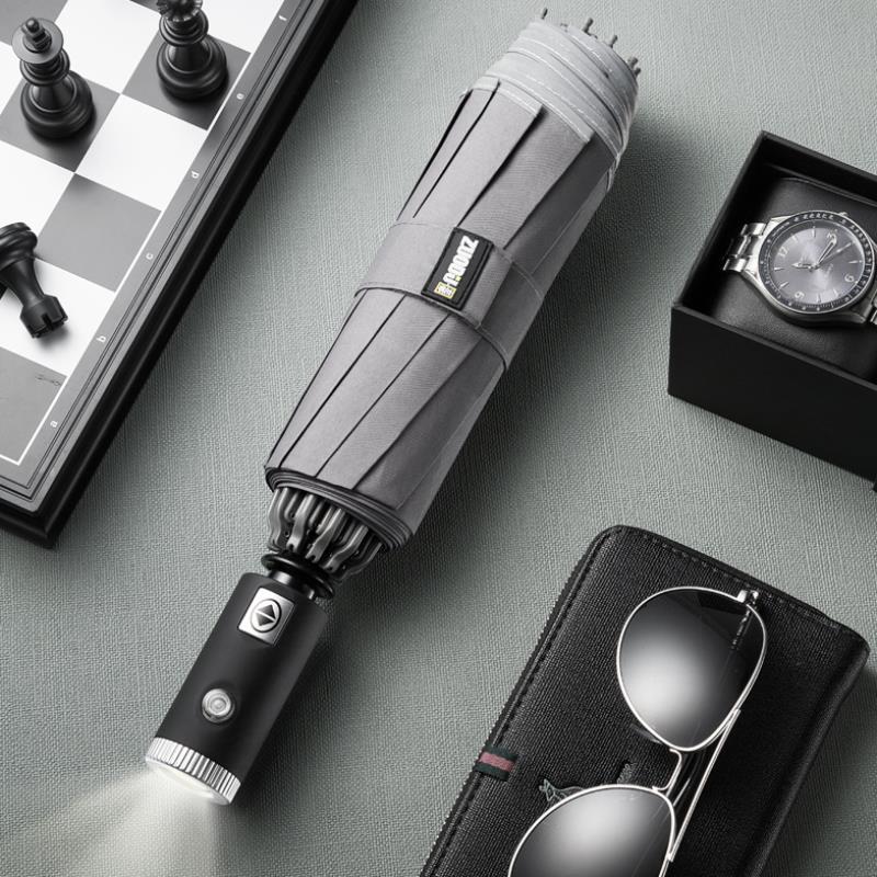 Men's Fully Automatic Reverse Umbrella for Car-Carrying Umbrellas