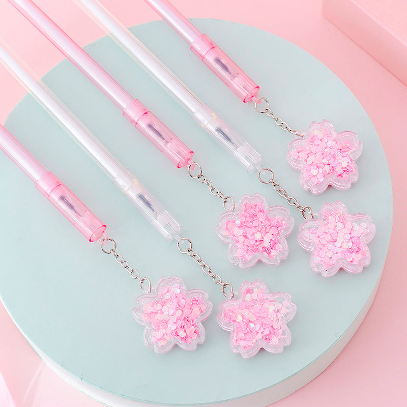 Cherry Blossom Season Aestheticism Pendant Neutral Pen Sequin