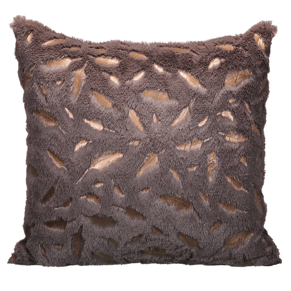 Bronzing Feather Pillowcase Imitation Feather Solid Color Pillowcase