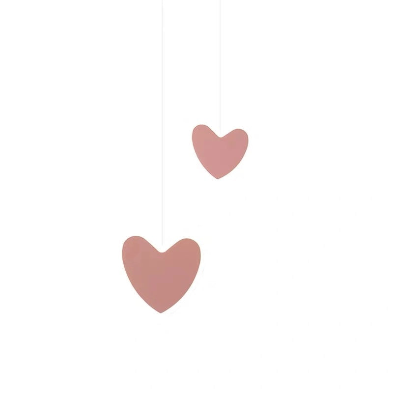 Creative Heart-Shaped Butterfly Flower Children's Room Ceiling Lamp Chandelier Bedroom Lamps