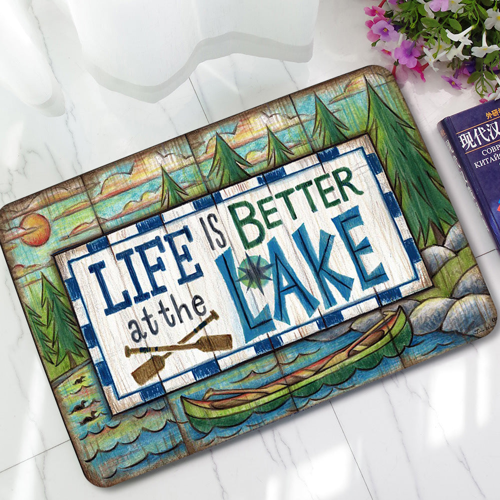 Rubber Door Mats AtThe Entrance Of The Hall,Floor Mats, Non-Slip, Absorbent, And Non-Blocking