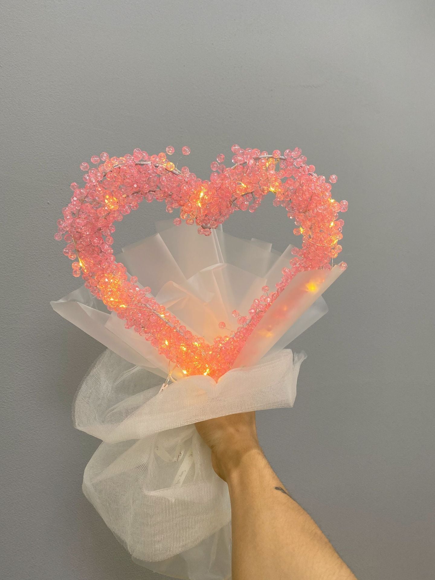 Handmade Love Beaded Bouquet DIY Gypsophila and Moon Kit