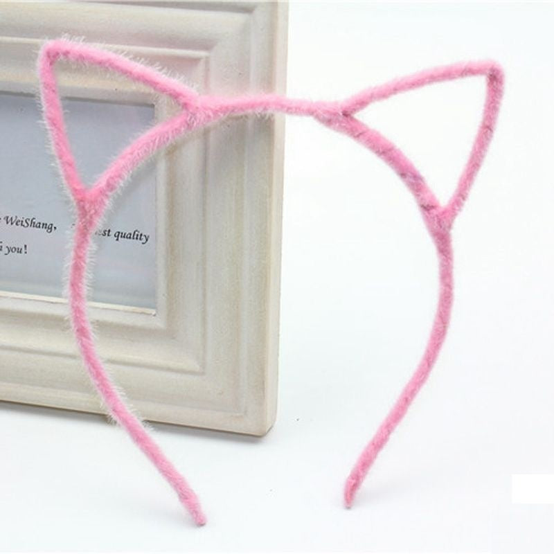 Cute Cat Ear Headband Korea Super Cute Sweet Small Fresh Hairpin Headband Adult Headwear Face Wash Headband