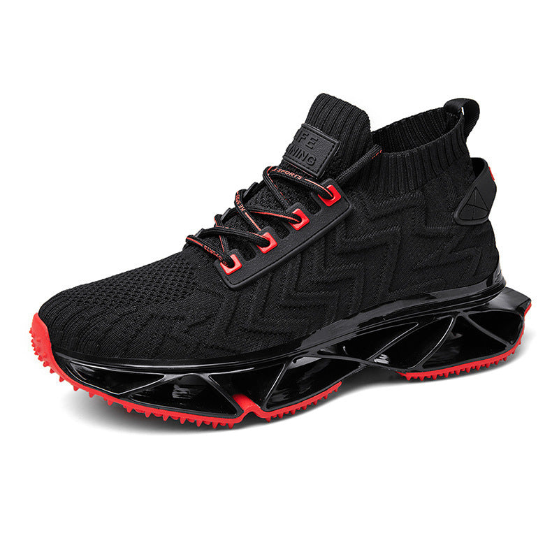 Men's Flying Knit Front Lace-Up High-End Sneakers