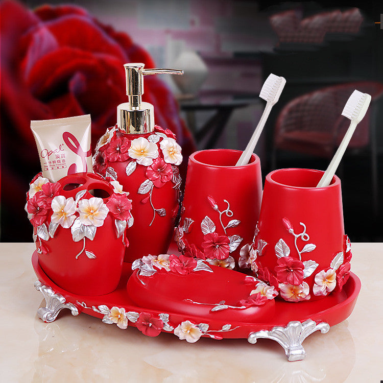 Household Bathroom Five-Piece Wash Set
