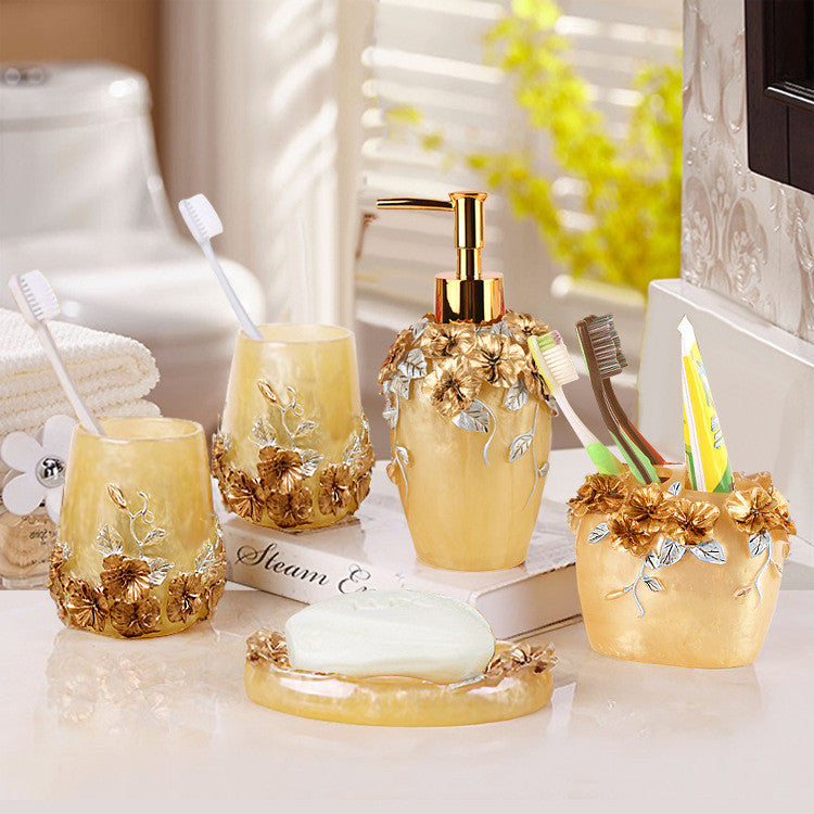 Household Bathroom Five-Piece Wash Set