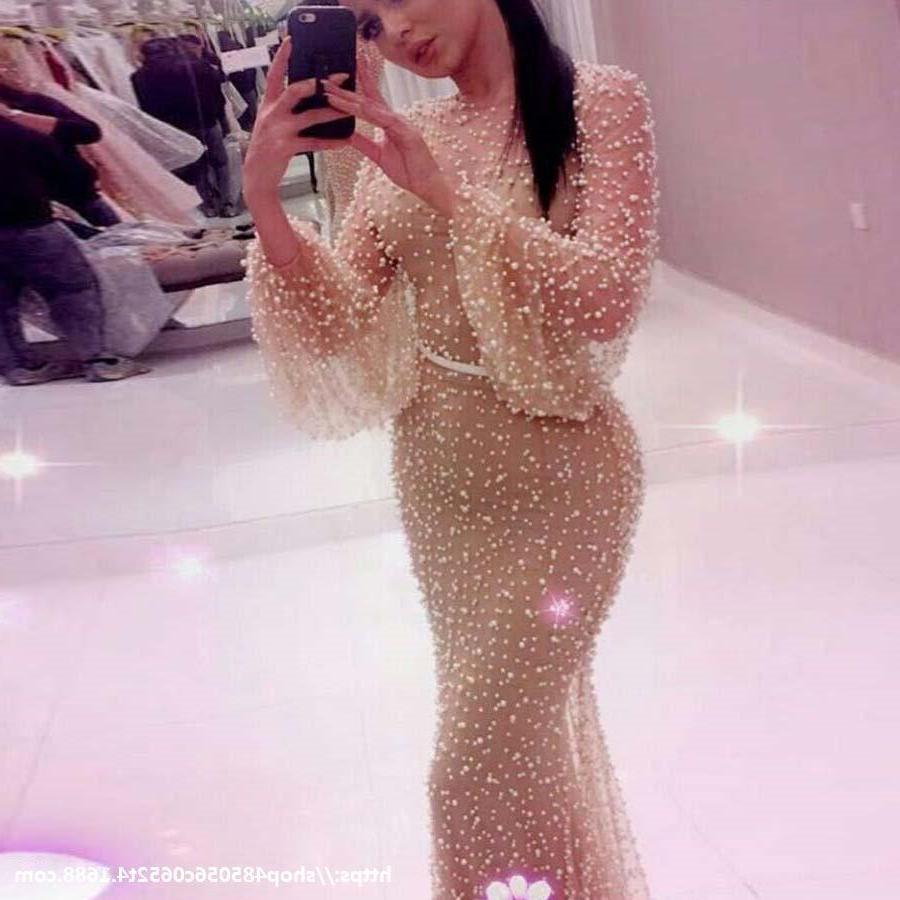 Robe Sexy, Fine Longue De Tulle Transparente  Manches Longues