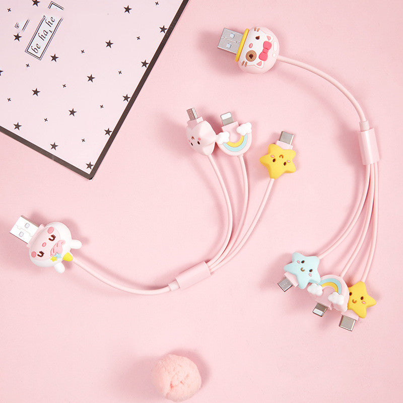 Type-C Three-In-One Fast Charging Cable