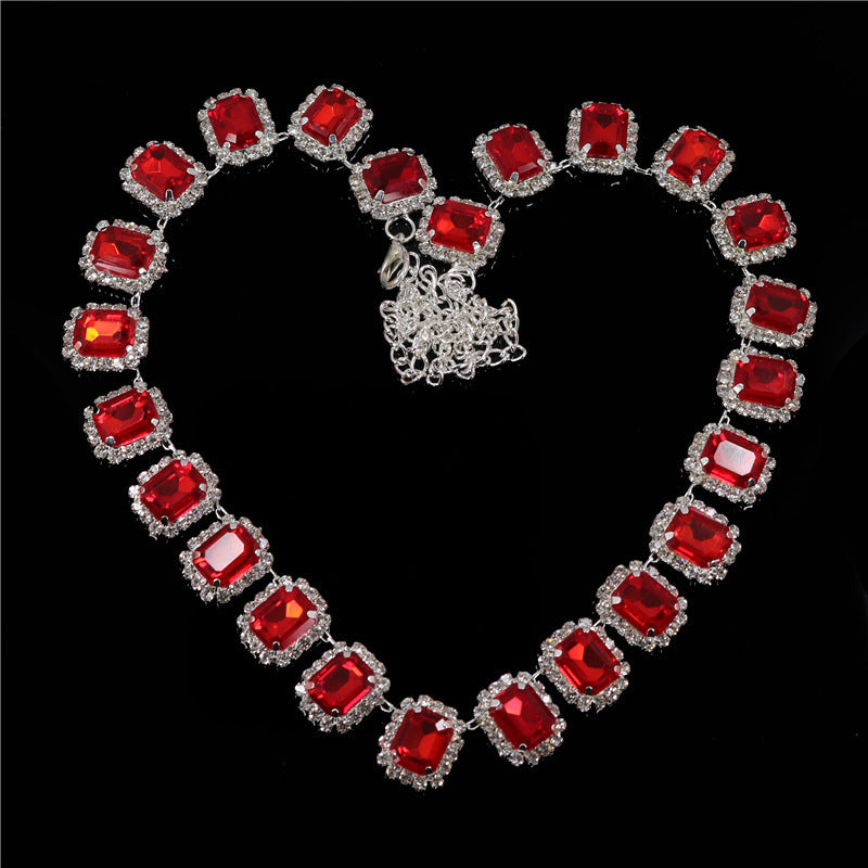 All-match Full Of Diamond Fashion Elements Colorful Diamond Jewelry