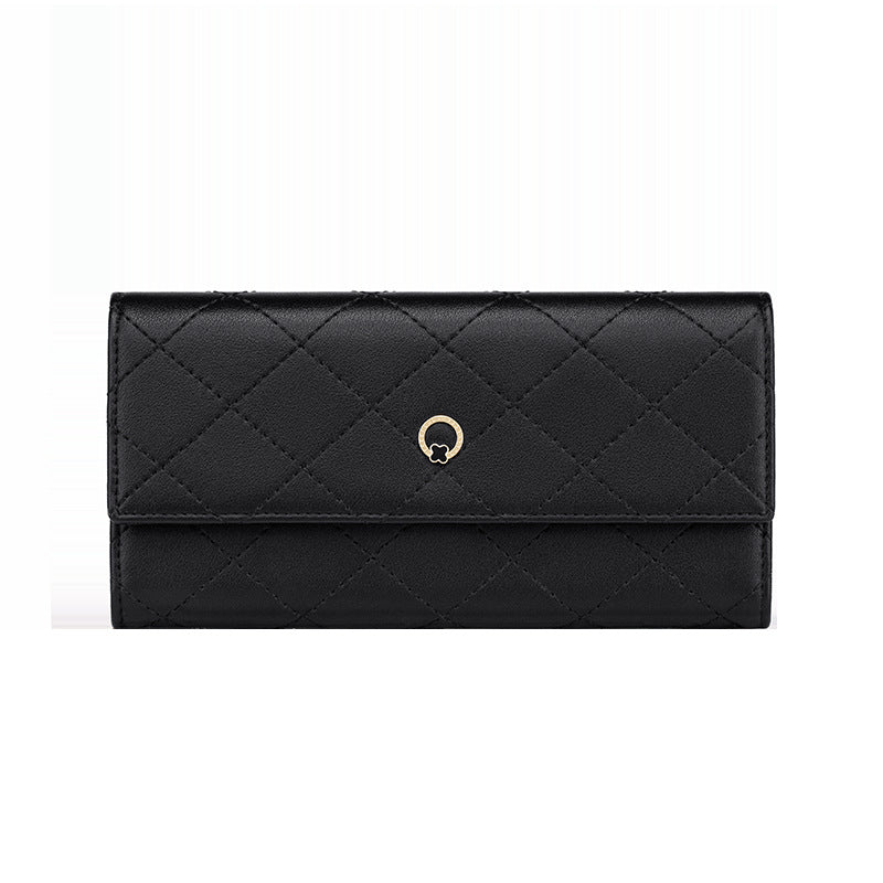 Cowhide Multifunctional Long Multi-Card Pocket Wallet Clutch