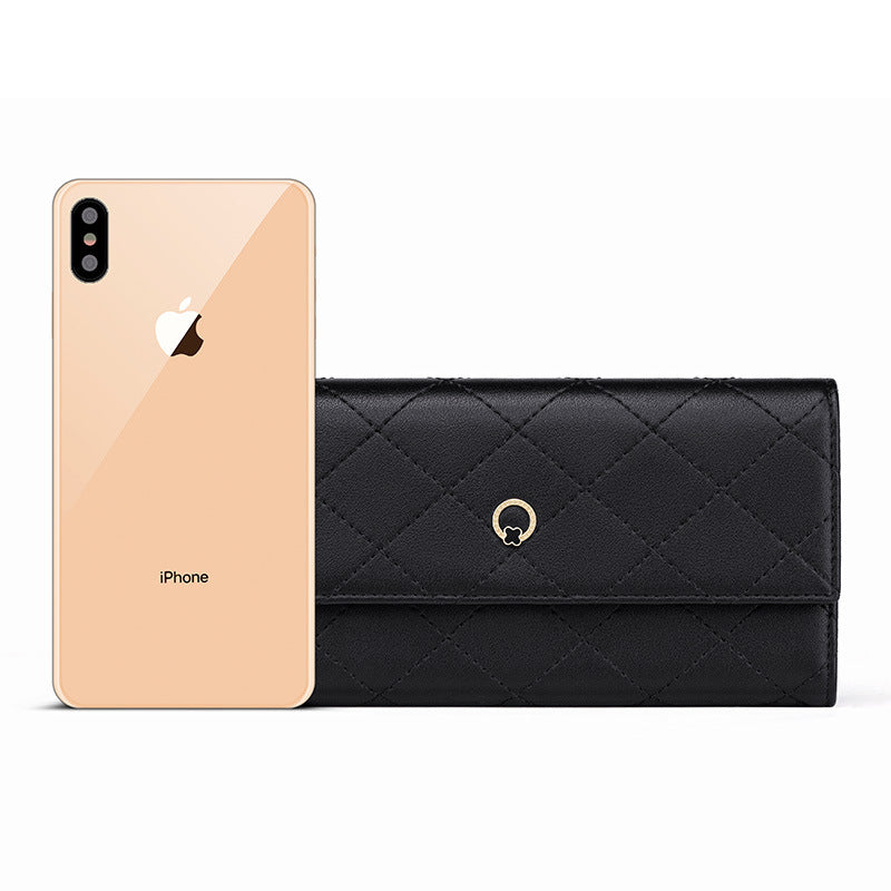 Cowhide Multifunctional Long Multi-Card Pocket Wallet Clutch