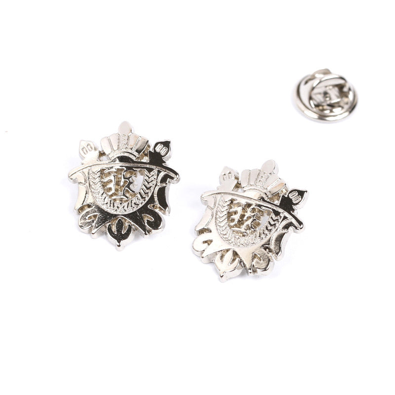 Men'S Temperament Crown Shield Shirt Pin