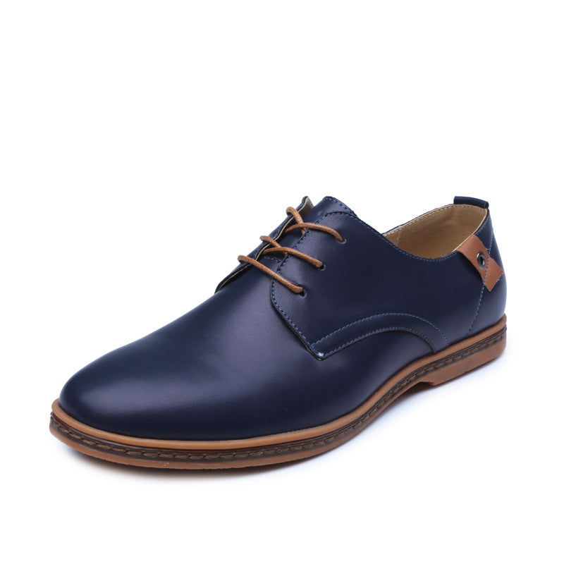 Men's Casual Leather Shoes Foreign Trade Large Size Board Shoes Business Casual Men's Shoes