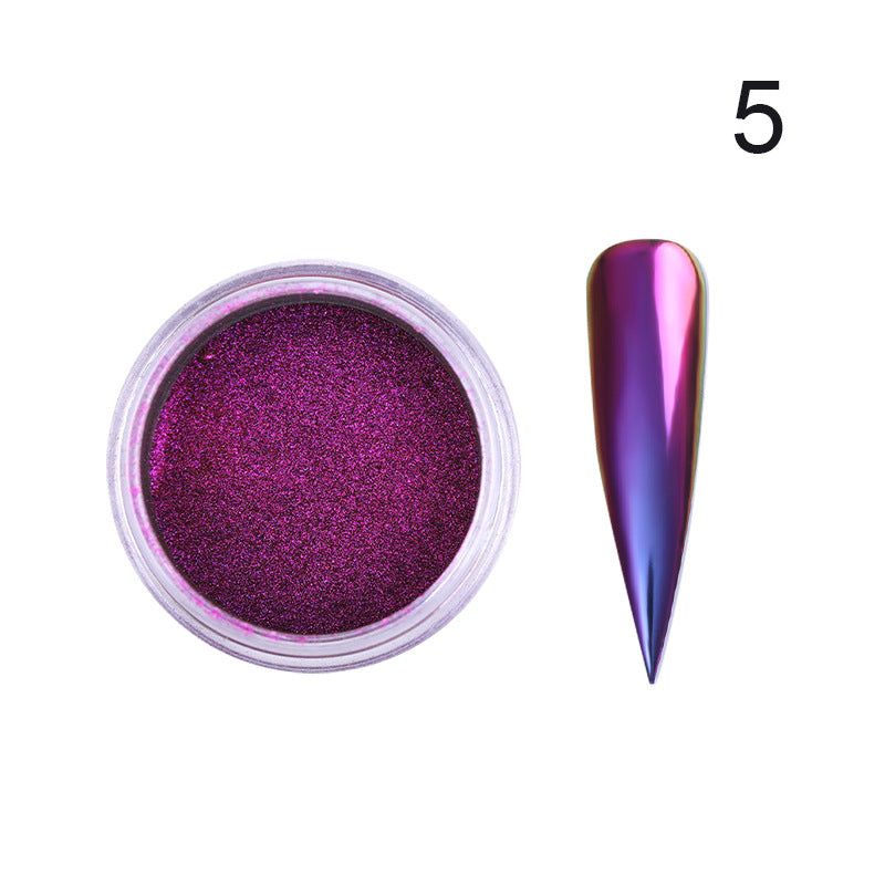 Mirror Peacock Laser Manicure Powder