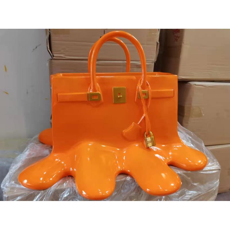 High-End Bag Resin Vase Flower Arrangement Sculpture