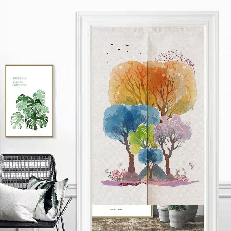 Household Non-Perforated Anti-Mosquito Printing Curtain
