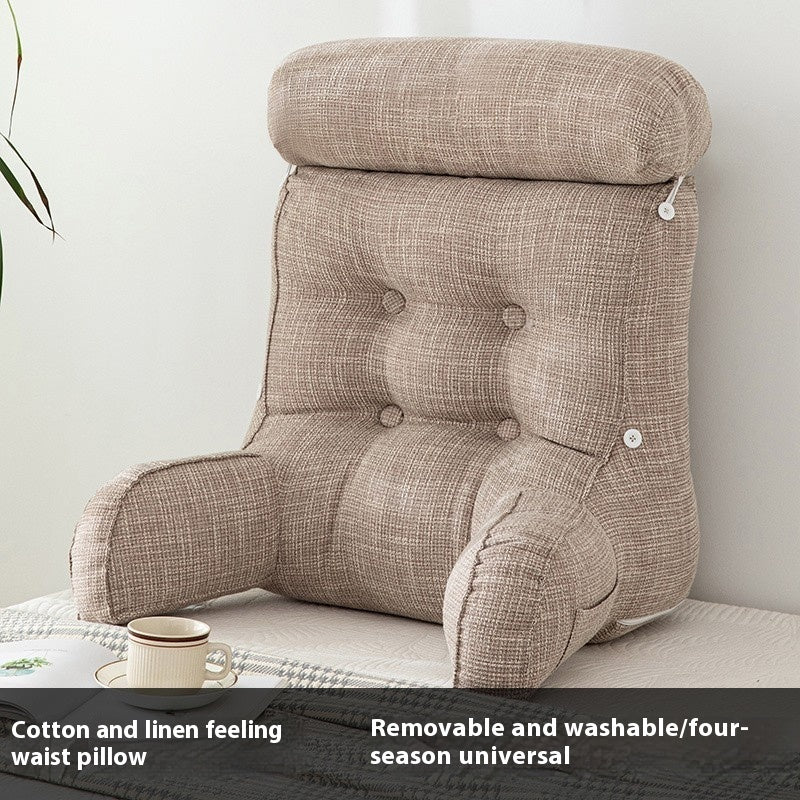 Q3Y Removable And Washable Bedside Cushion Bed Pillow Backrest Soft Pillow Waist Pillow Sofa Office Seat Bolster