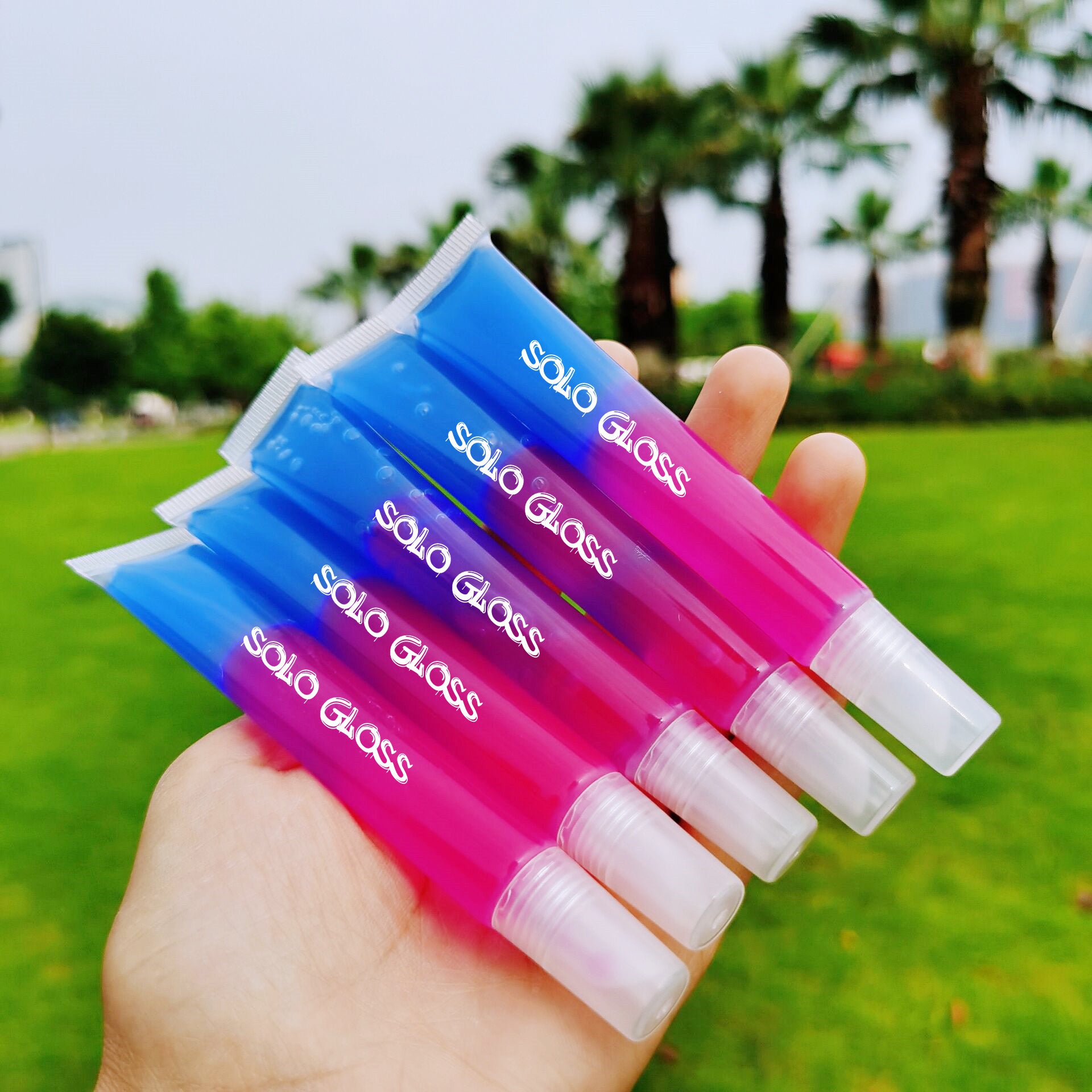 Children's Stage Makeup Cosmetics Transparent Tube Lip Glaze