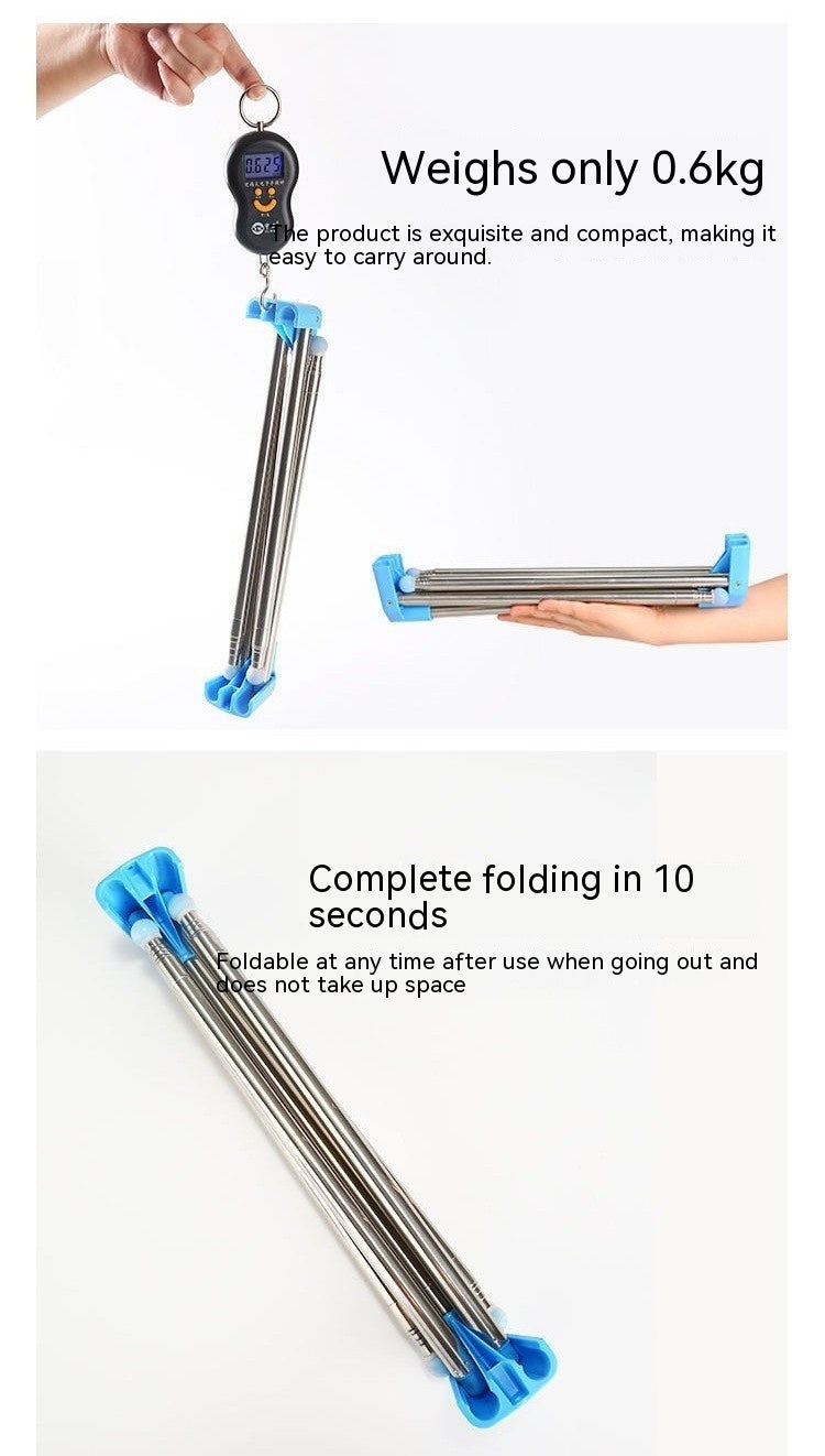 Portable Clothes Hanger Household Bold Foldable