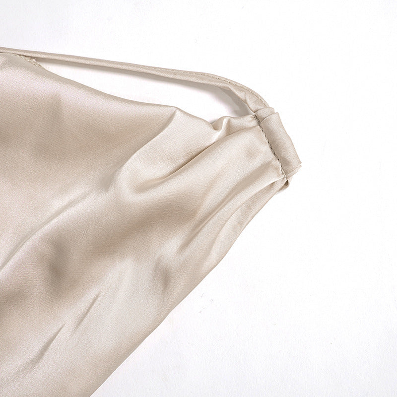One-Shoulder Sleeveless Mini Dress Sexy Slim Backless Skirt Party Wedding Dresses Womens Clothing