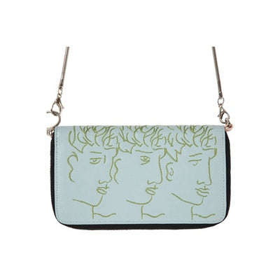 YIZISToRE New Creative PU Leather Women Crossbody Long Wallets Fashion Bags in LINES Series(FUN KIK Store)