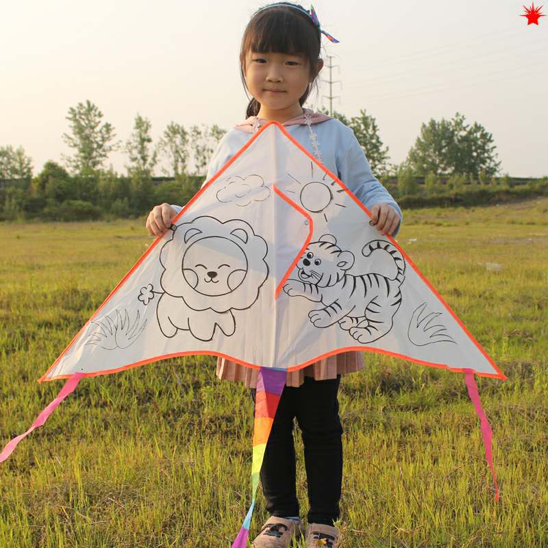 Children Kite Diy Graffiti