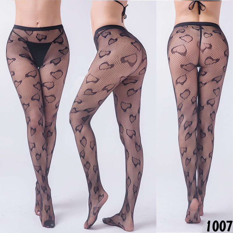 Vintage Rose Acquard Pantyhose