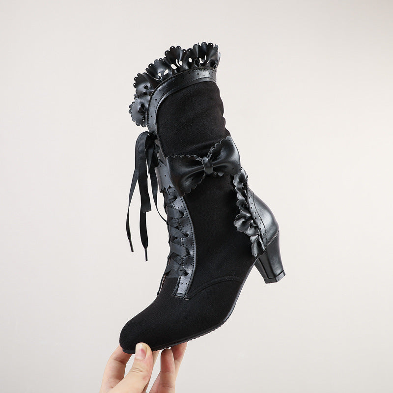 Lace High Heels with Lace