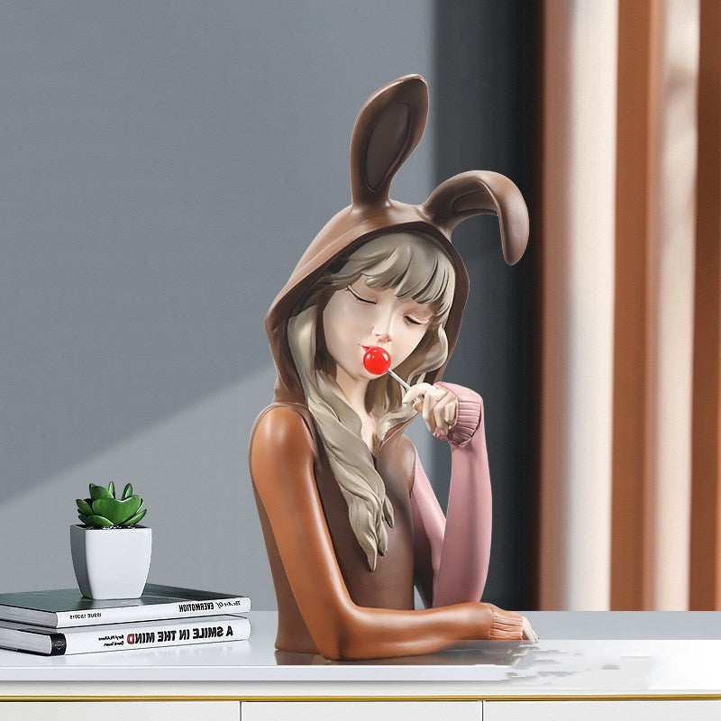 Nordic Light Luxury Girl Ornaments