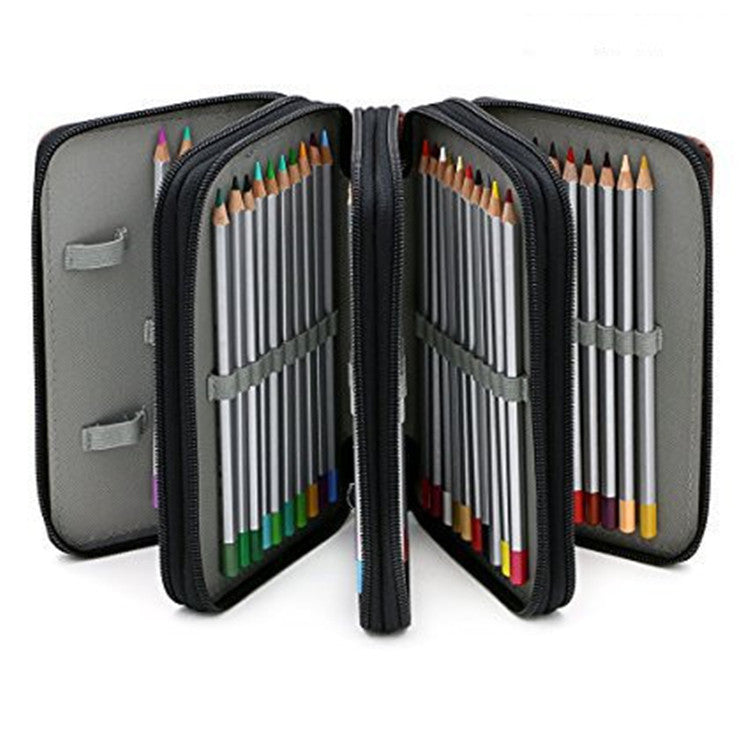 PU Leather Art Storage Pen Curtain Color Bag Porous