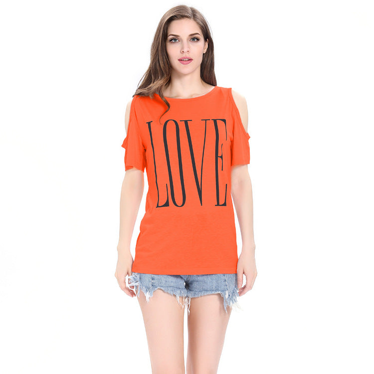 Round Neck Strapless Casual Short Sleeve