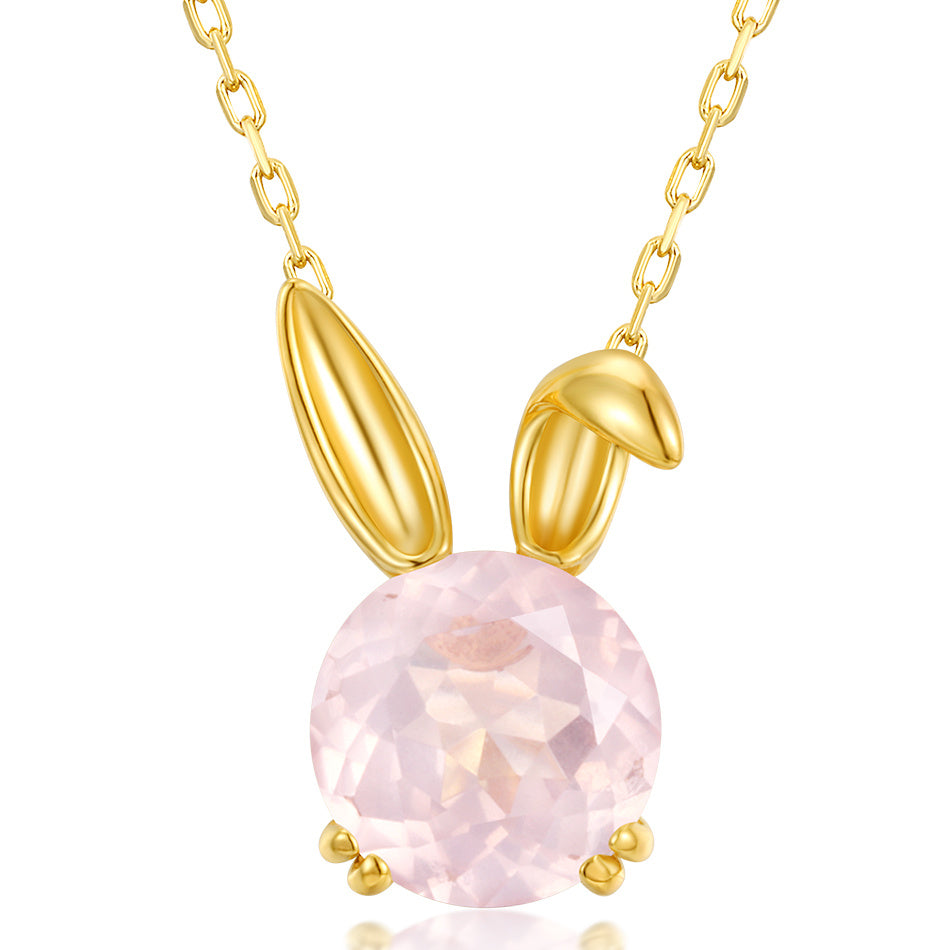 Cute Rabbit Sterling Silver Necklace