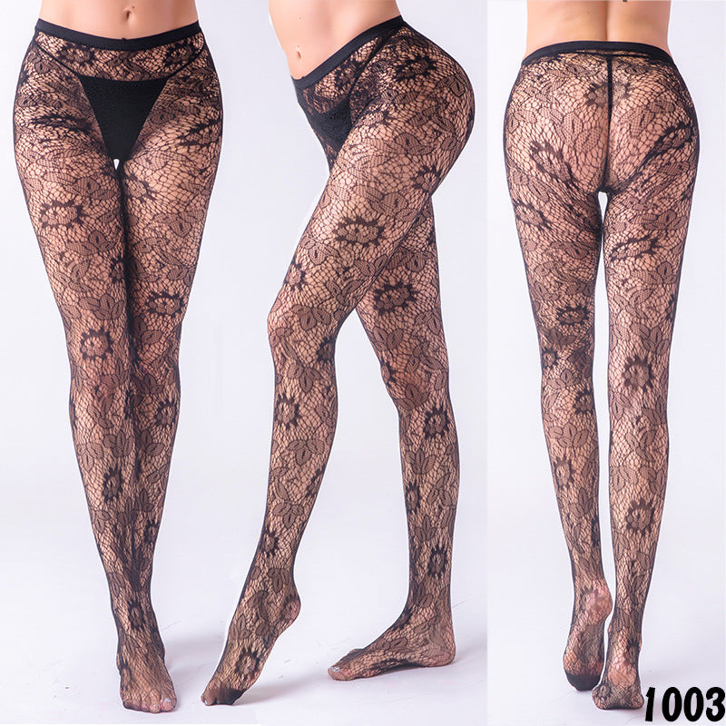 Vintage Rose Acquard Pantyhose