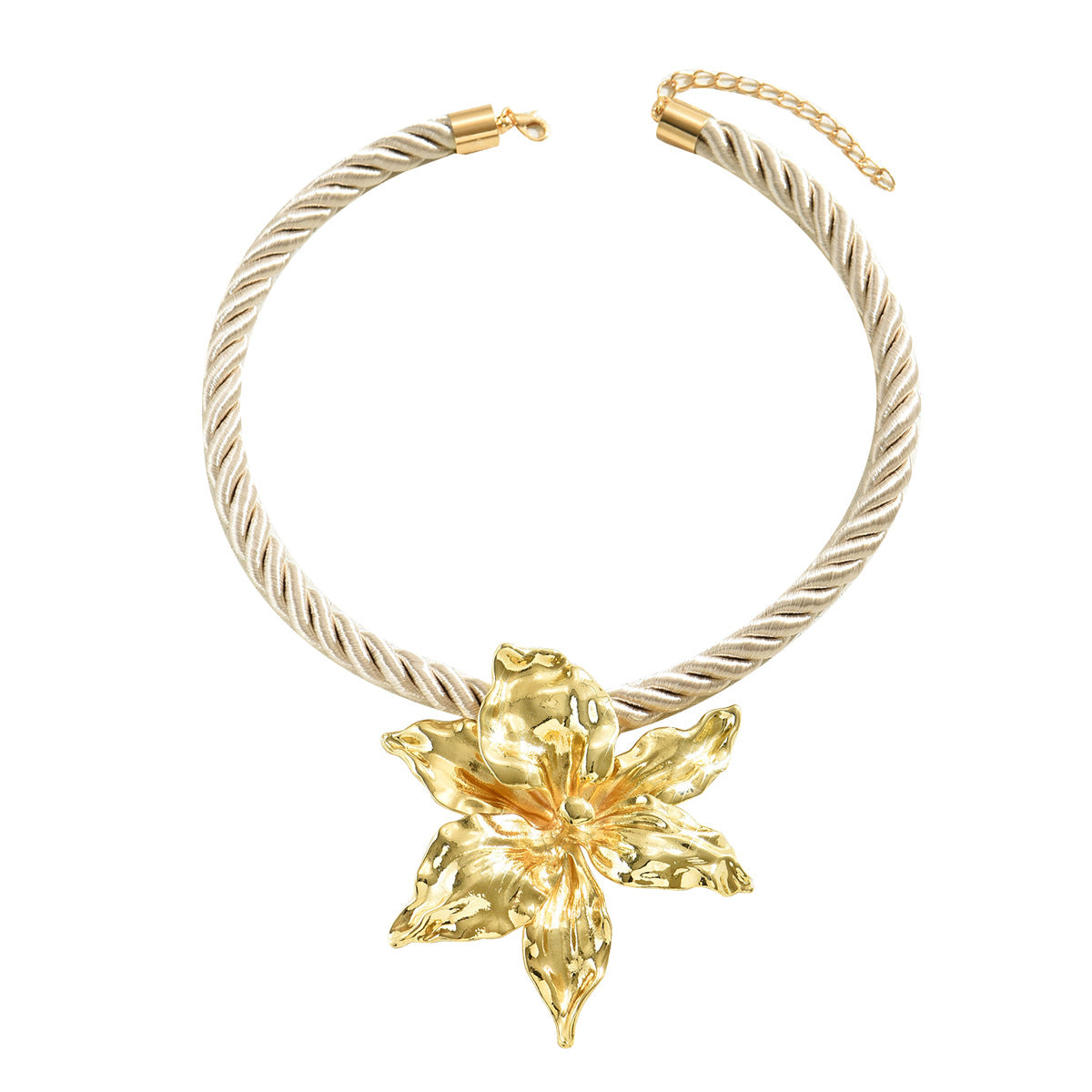 Flower Necklace Female Exaggerated Three-Dimensional Flower Design