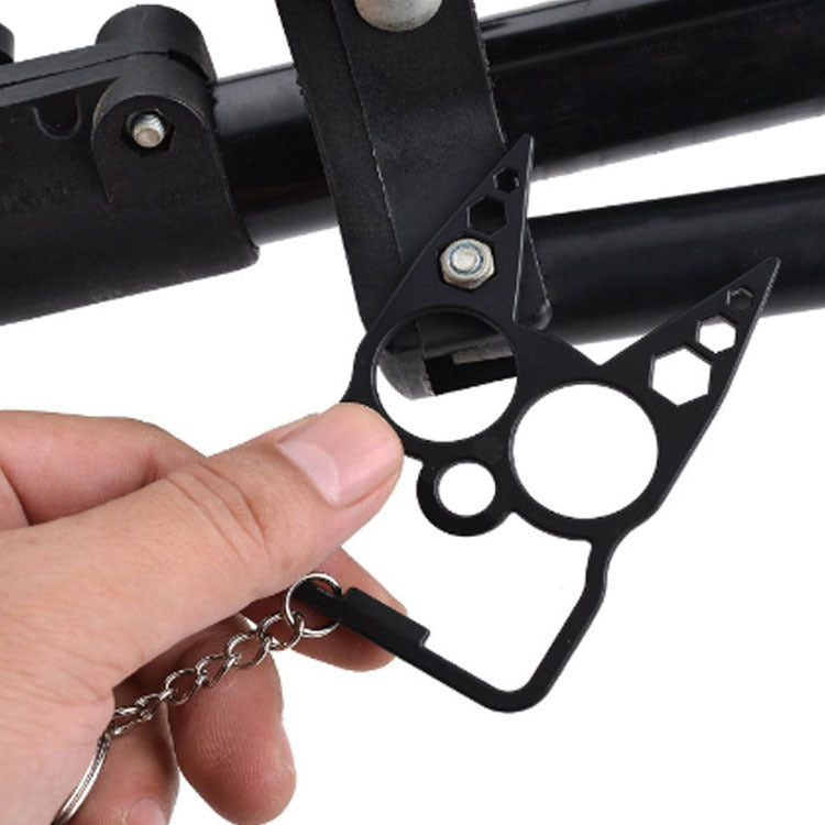 Multi-Function Keychain Zinc Alloy Bottle Opener