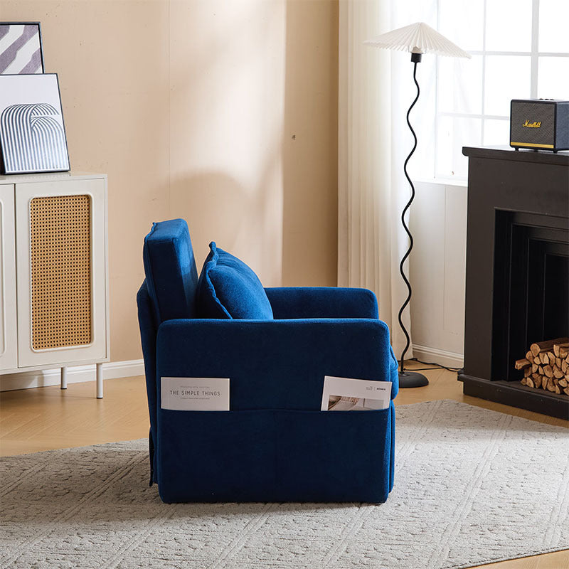 Adult Sleeper Chair Bed, 3-in-1 Convertible Sofa Chair Bed Pull-out Sofa Bed, Convenient Folding Tray Table With USB And Type-C Charging Ports For Living Room Cannot Be Sold On Temu