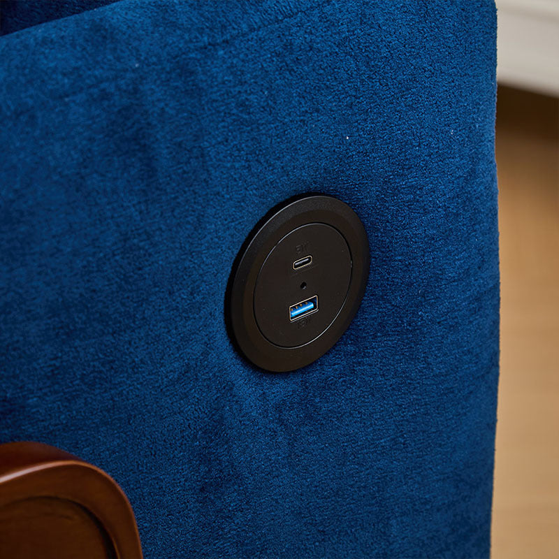 Adult Sleeper Chair Bed, 3-in-1 Convertible Sofa Chair Bed Pull-out Sofa Bed, Convenient Folding Tray Table With USB And Type-C Charging Ports For Living Room Cannot Be Sold On Temu