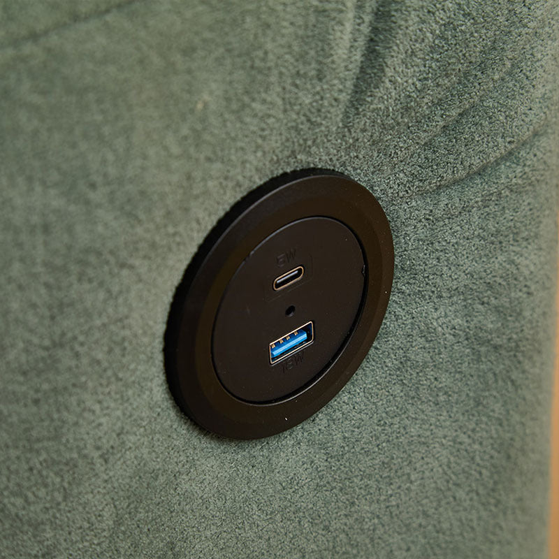 Adult Sleeper Chair Bed, 3-in-1 Convertible Sofa Chair Bed Pull-out Sofa Bed, Convenient Folding Tray Table With USB And Type-C Charging Ports Modern Loveseat For Living Room Cannot Be Sold On Temu