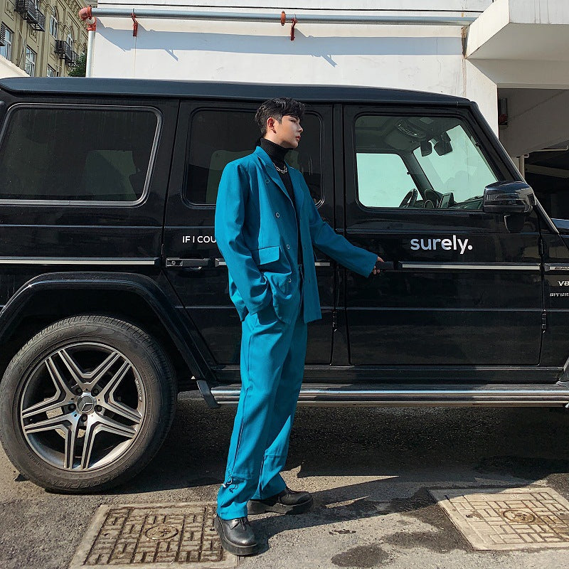 Peacock Blue Suit