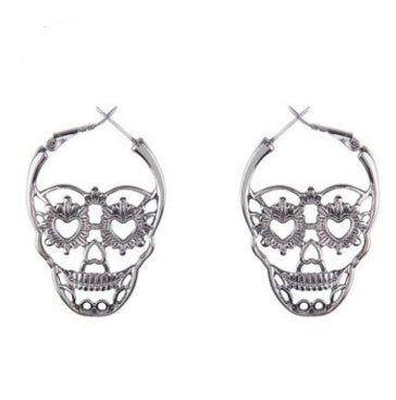 Sugar Skull Cutout Earrings