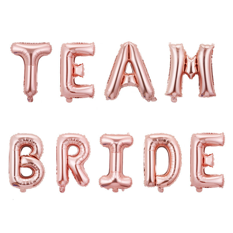 Proposal Rose Gold Bride to Be Balloon Set Bride-To-Be Wedding Decoration Letters